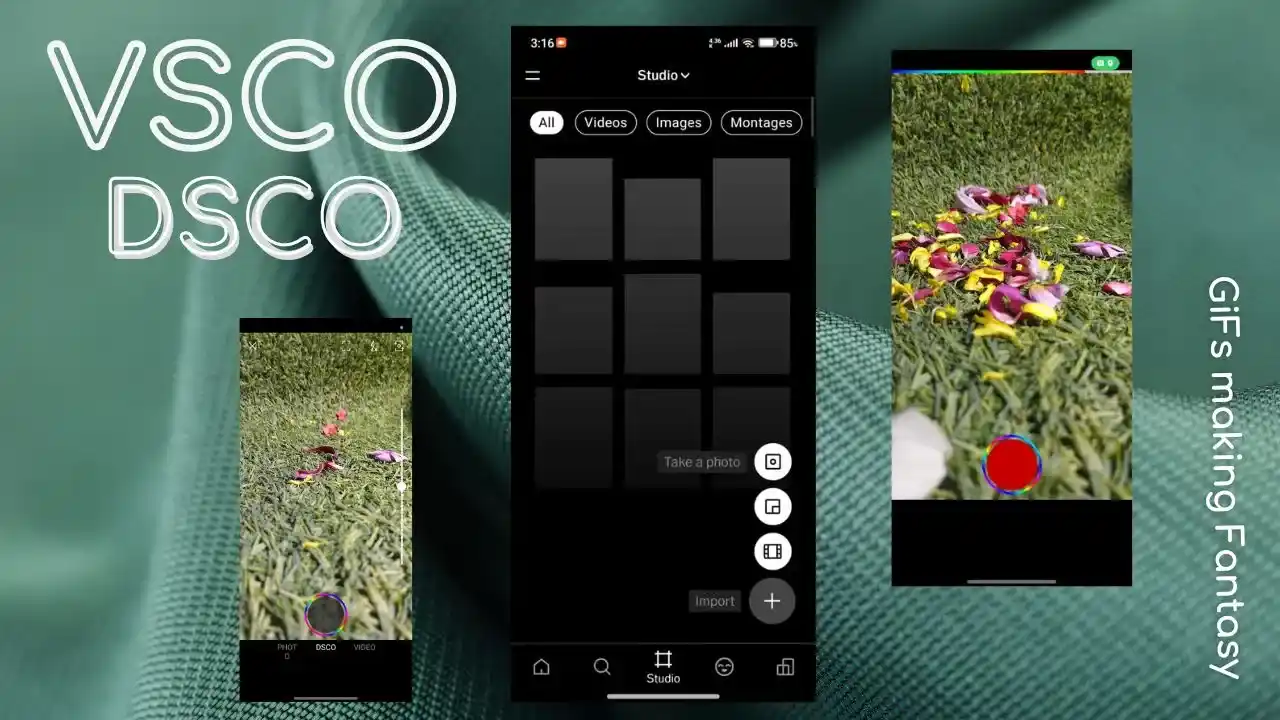 Vsco Dsco screen shots presentation image