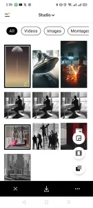 Publish VSCO photos and Videos on Social Media image selection 